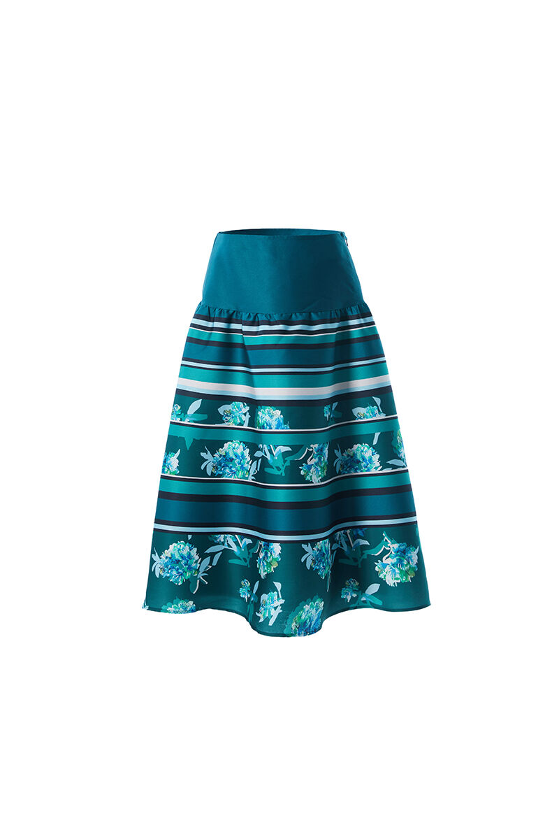 Pattern blend skirt