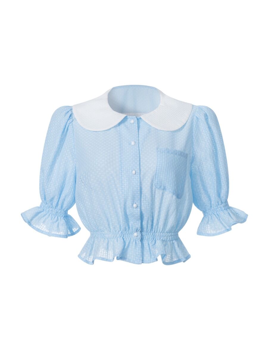 collar neckline top