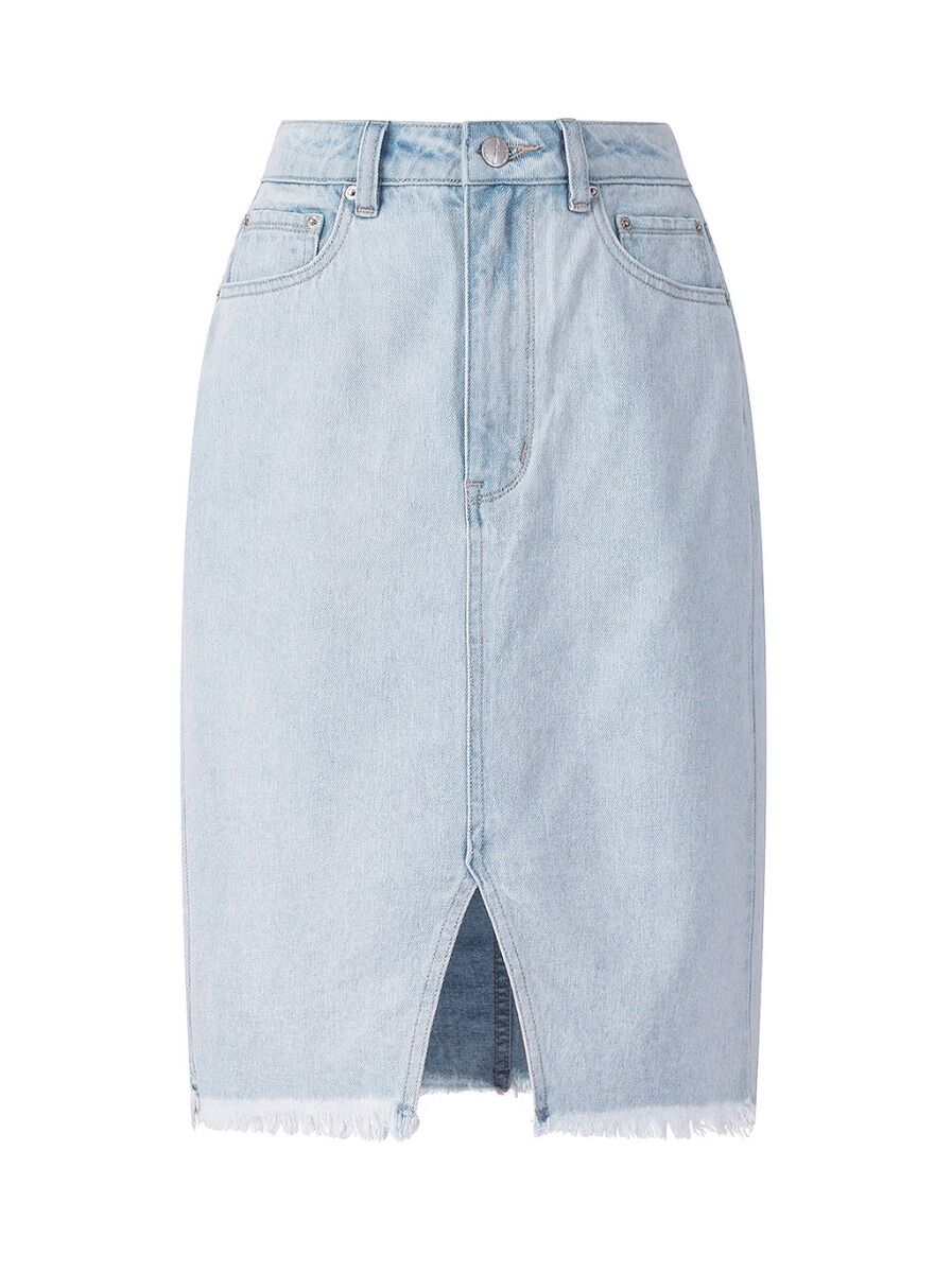 High Waisted Denim Skirt