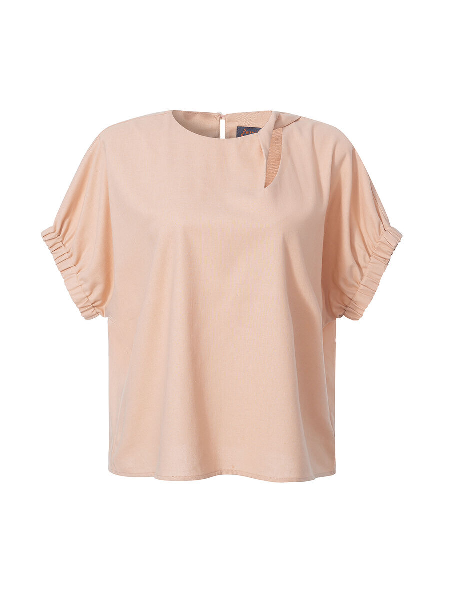 side cutout neckline top