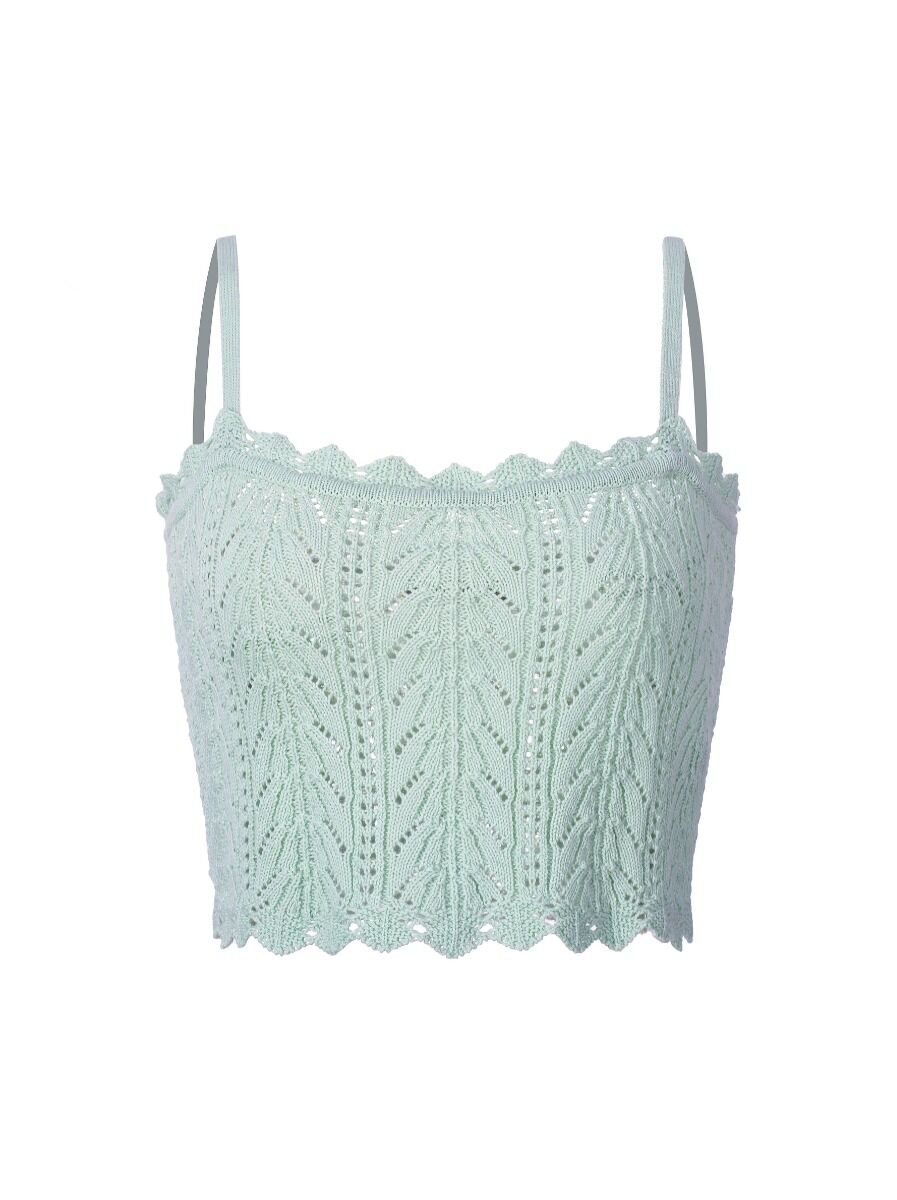 unique knitted crop top