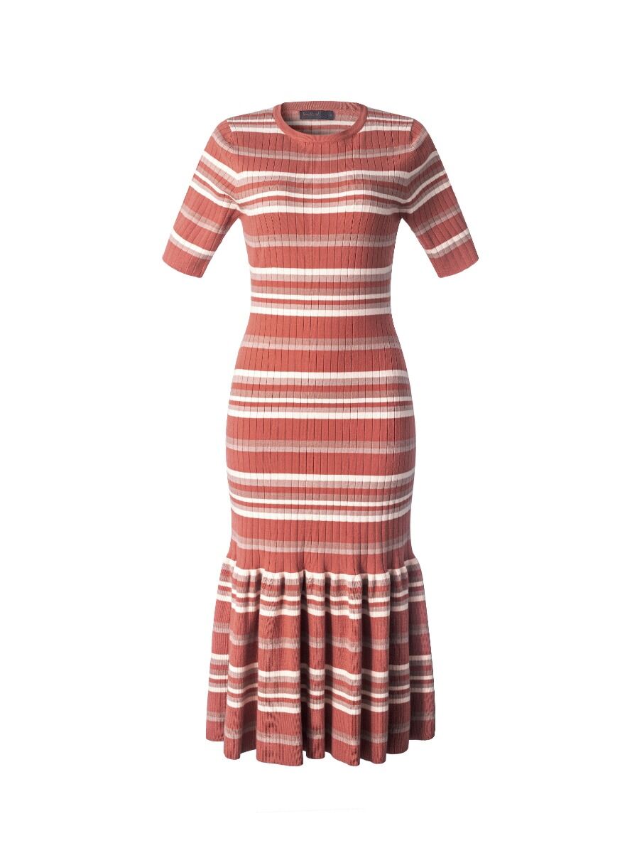 knitted striped Dress