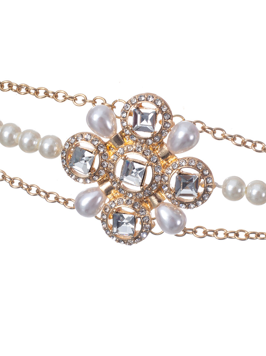 pearl embellishment belt