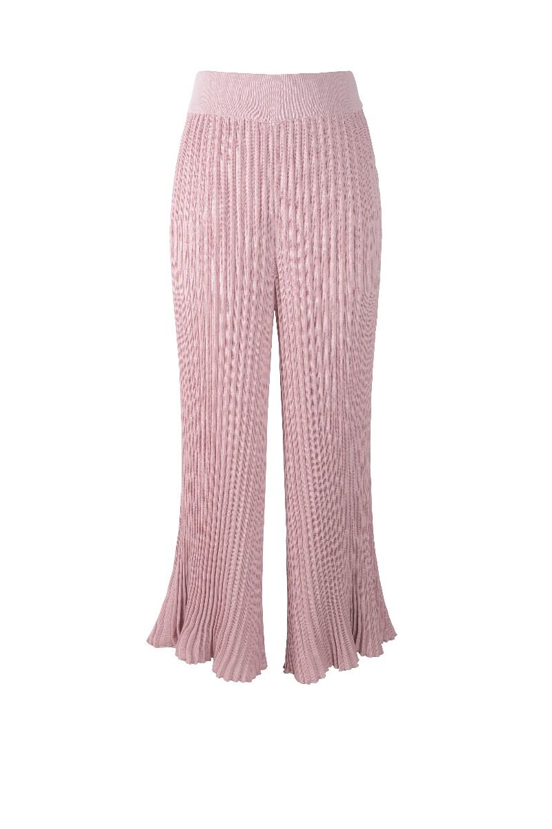 wide leg knitted pants