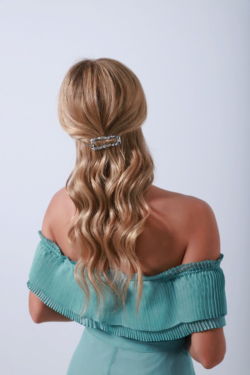 silver hair clip