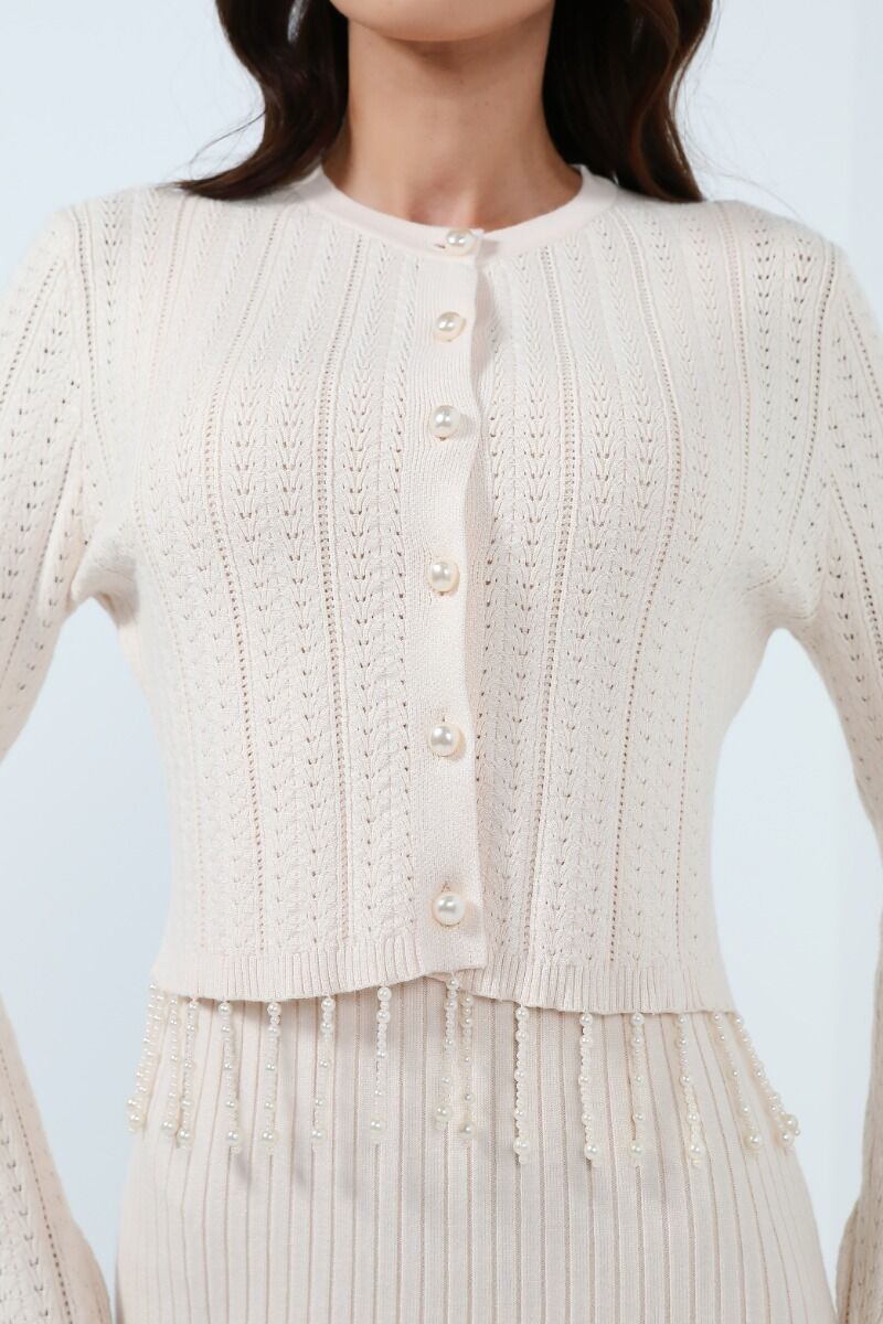 Pearl button cardigan