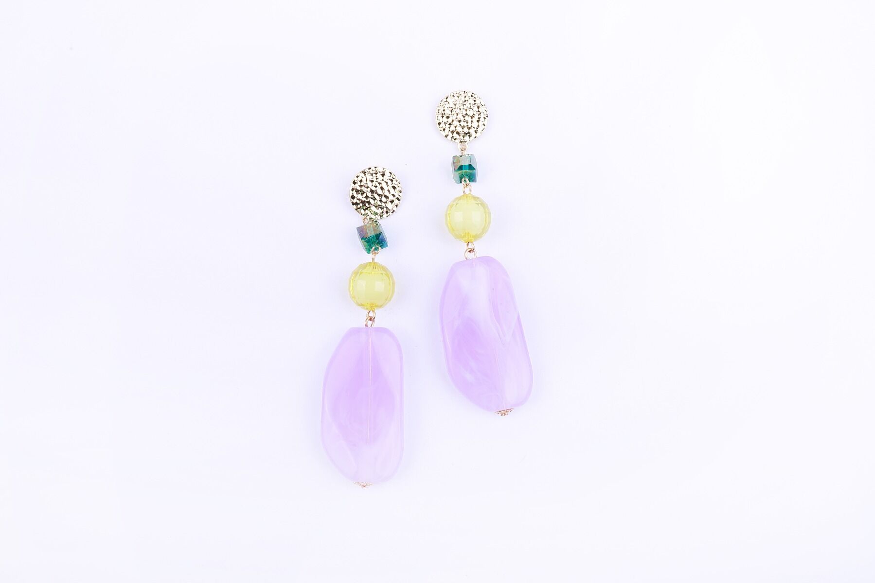 Dropped stones earrings