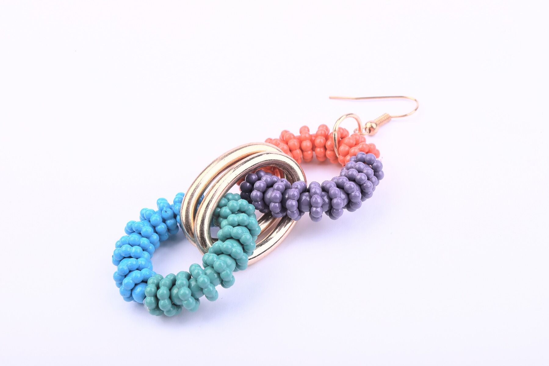 dropped beaded earrings