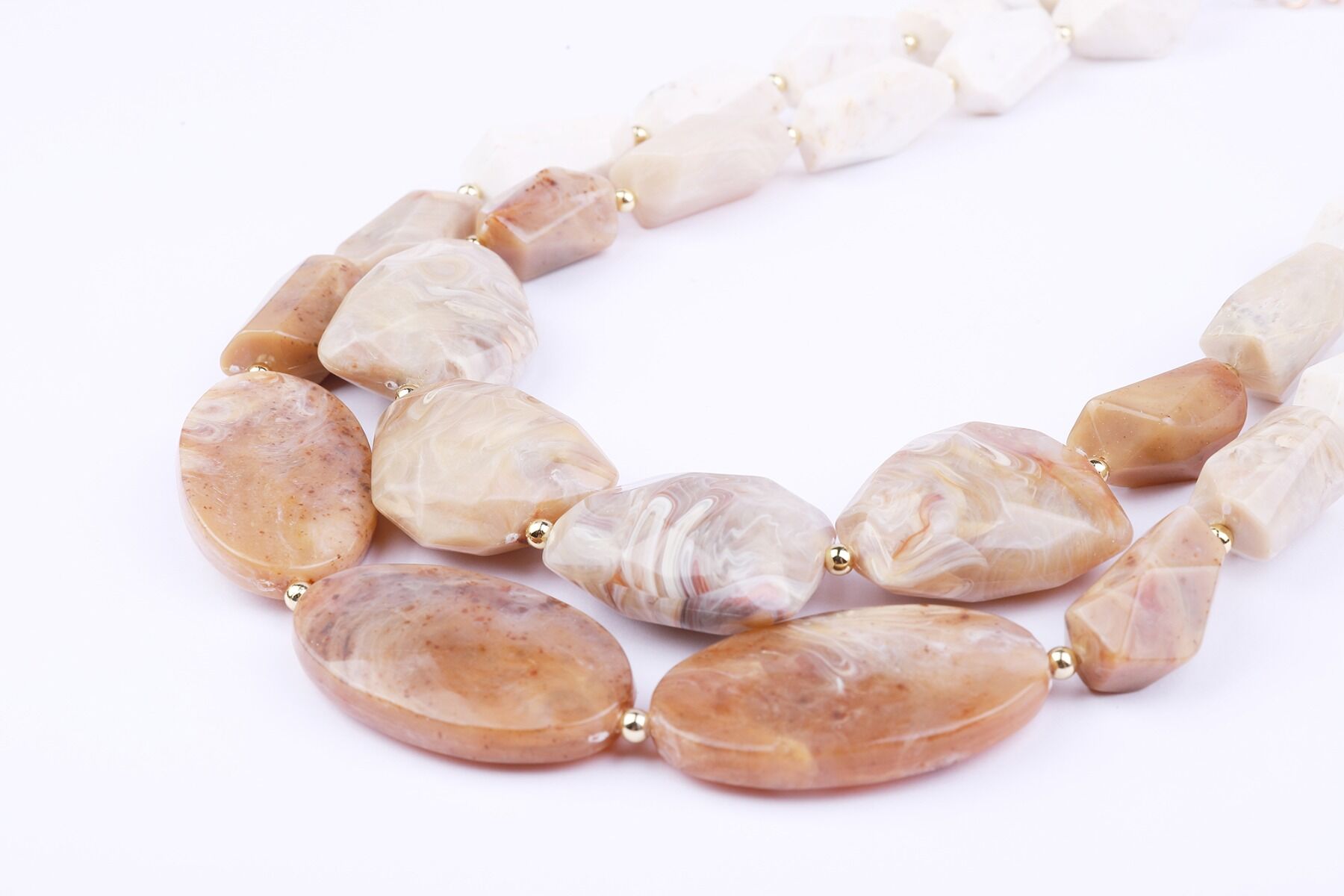 layered stone necklace