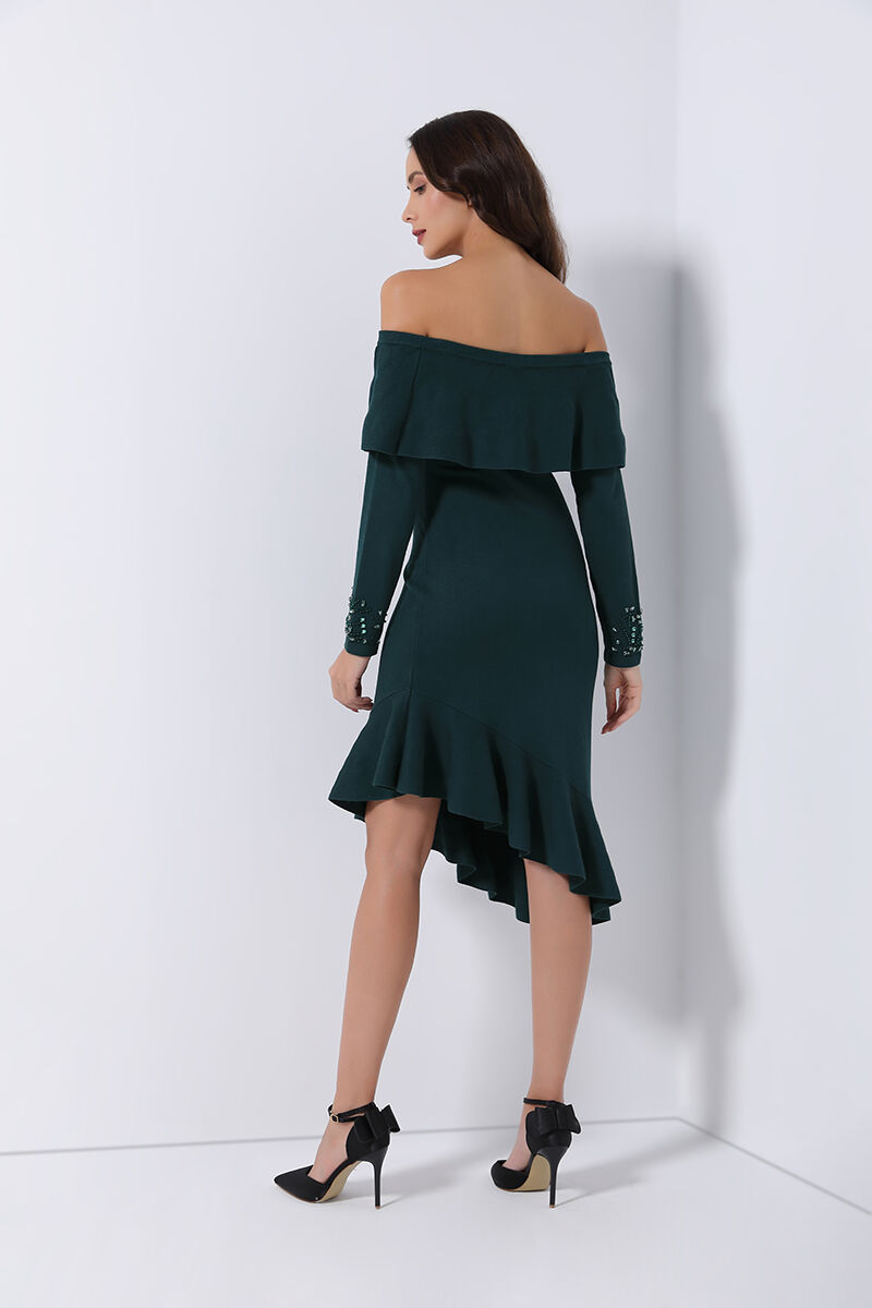 bodycon off-shoulder dress