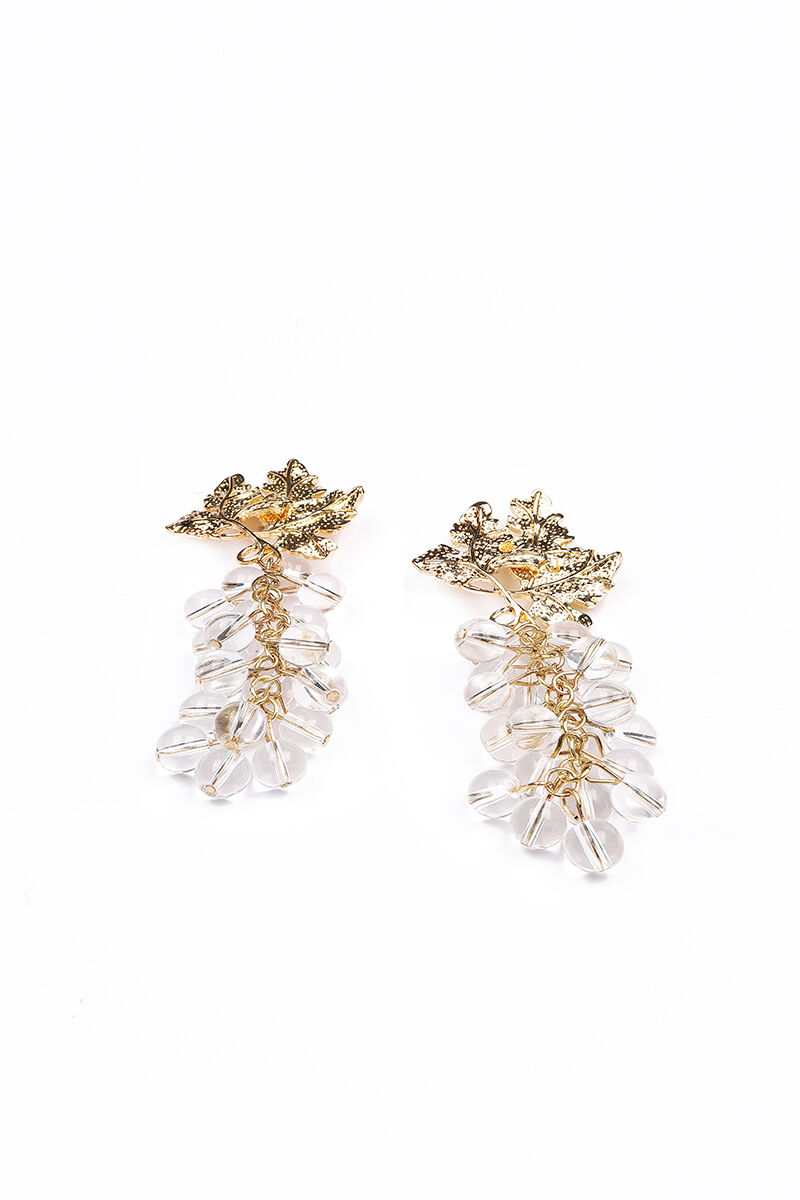 crystal detail dropped earrings