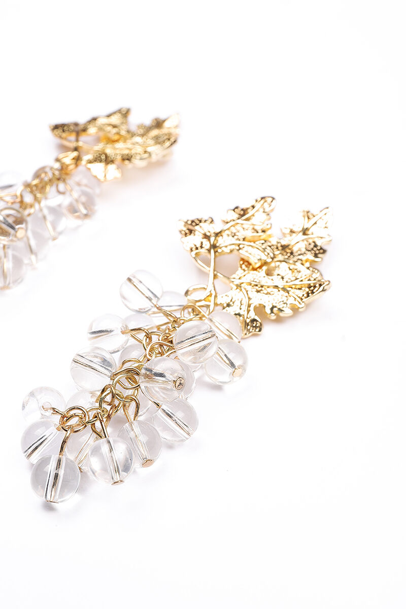 crystal detail dropped earrings