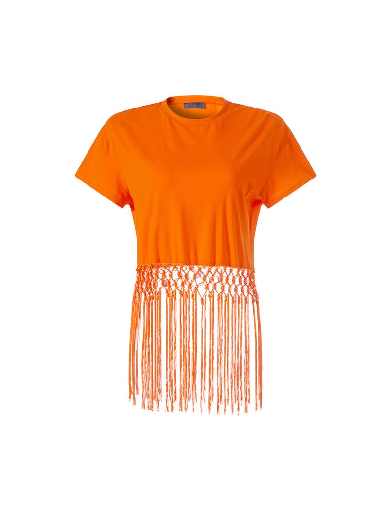 fringe detail t-shirt