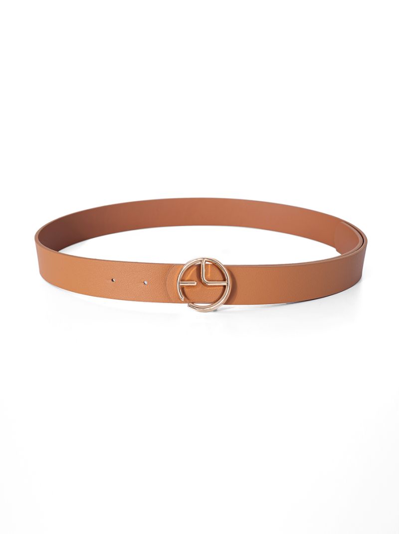 Rose gold buckle belt